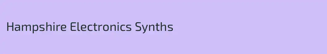 Hampshire Electronics Synths